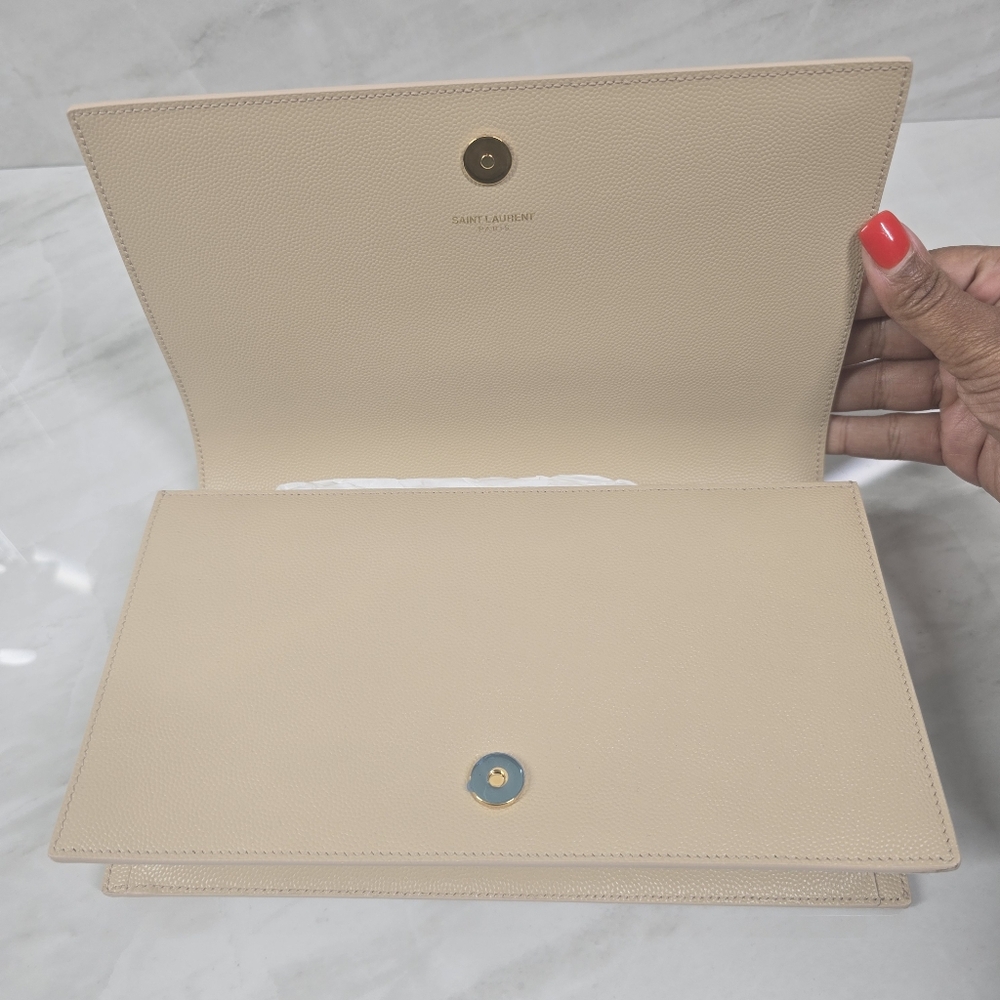 Yves Saint Laurent Beige Clutch Bag - Picture 8 of 10